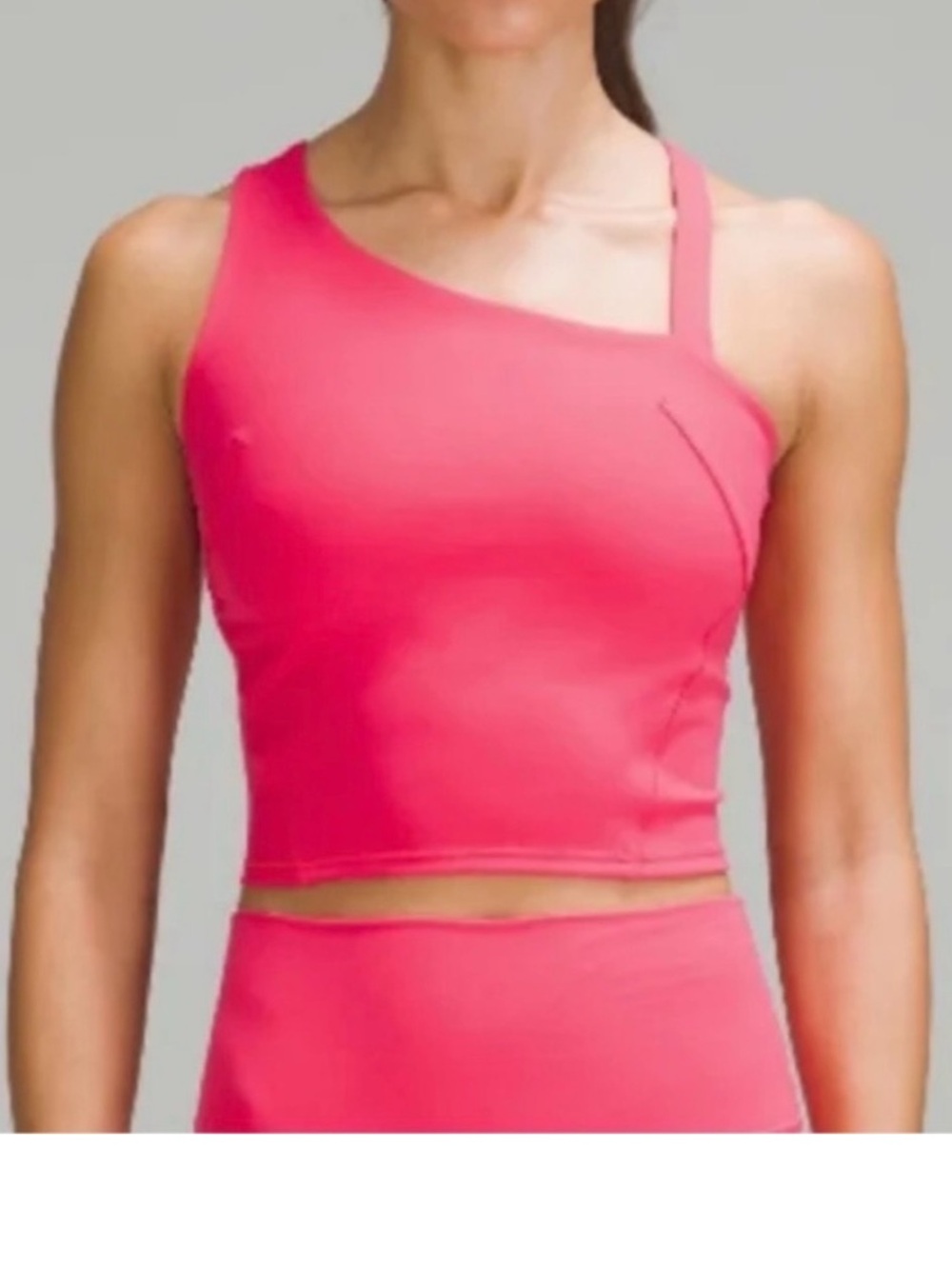 Lululemon Everlux hot pink tank top Sz 2